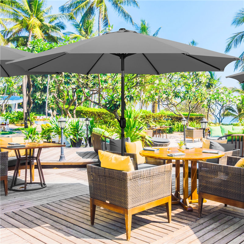 294cm Market Parasol, Grey