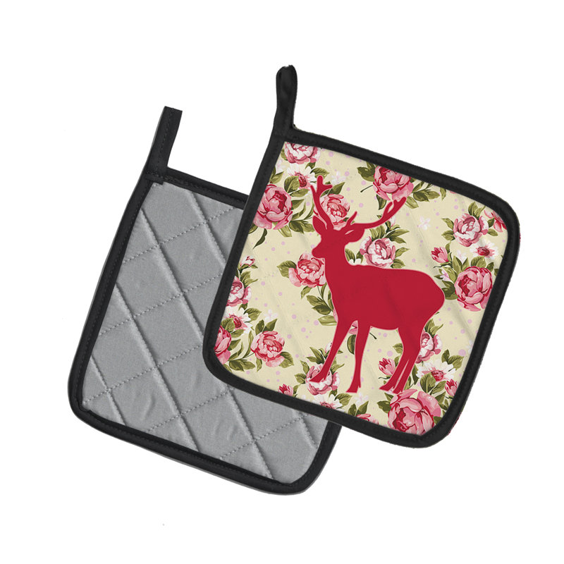 East Urban Home Floral Polyester Potholder