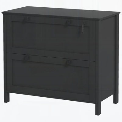 2 Drawer File Cabinet with Lock, Lateral Filing Cabinet with Keys and Adjustable Hanging Bar for Letter, A4 and Legal Size, File Cabinet for Home Office