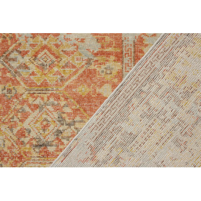 Distressed Homage Hand Knotted Wool Geometric Area Rug