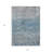 3' X 5' Gray And Silver Abstract Washable Indoor Outdoor Area Rug
