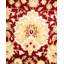 Tapis rouge / brun noué à la main de conception unique 8 pi 3 po x 10 pi 4 po Trudis Mogul
