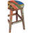 Teak Solid Wood Counter Stool with Solid Wood Frame