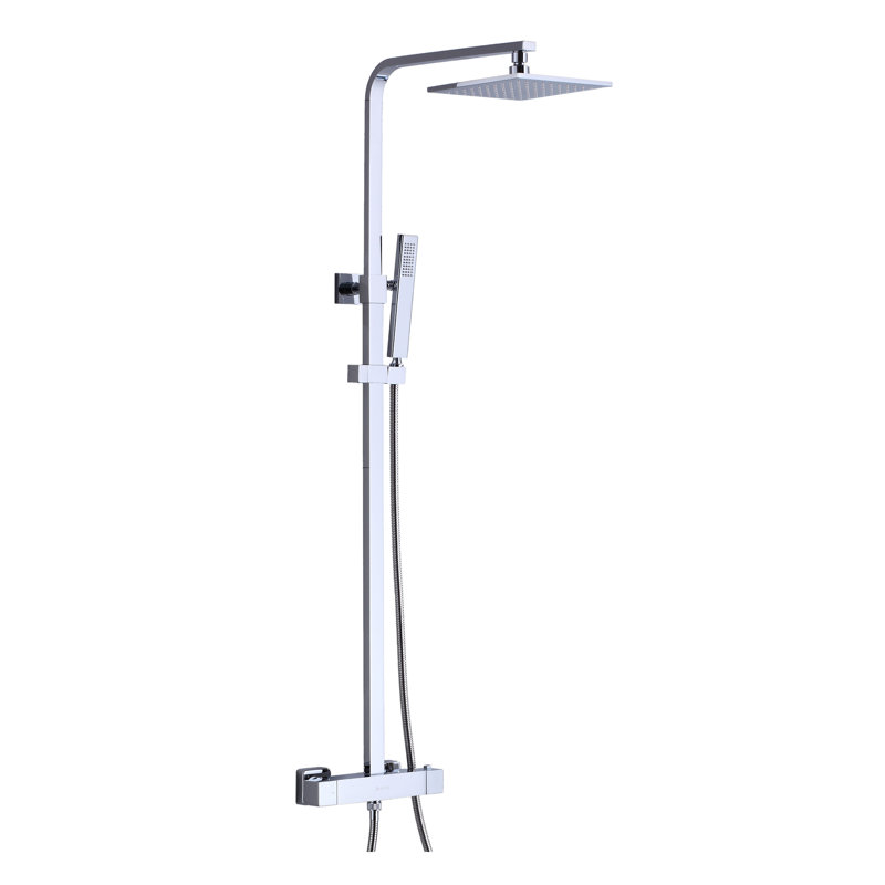 Robinet de douche avec valve brute, Chrome