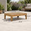 Ensemble de conversation modulaire en bois avec coussins Oana
