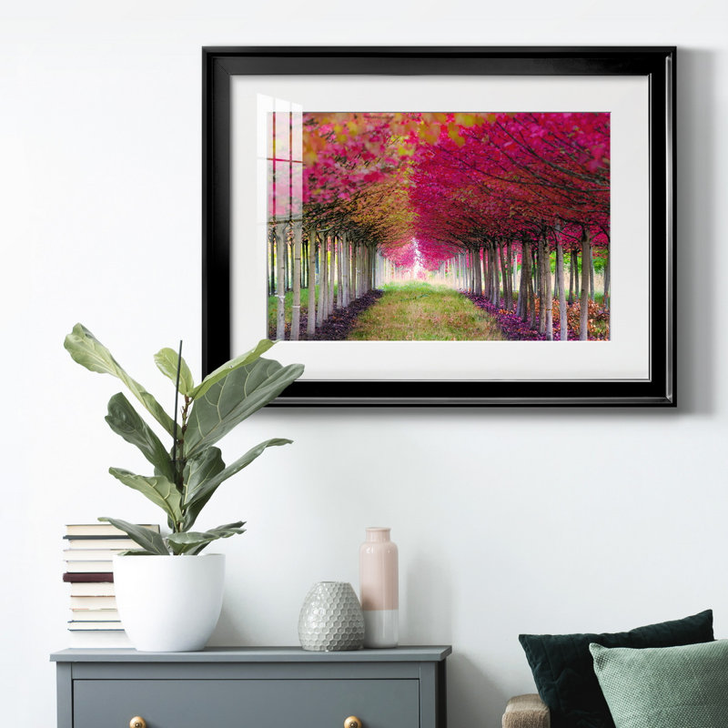 Forêt magique - peinture encadrée, Noir, H 30,5 po x l 42,5 po x P 1 po, Blanc