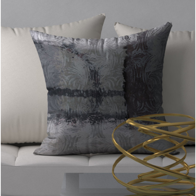 Abstract Reversible Throw Pillow, 24" x 24"