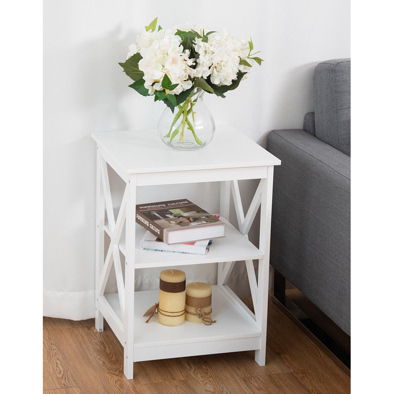 Table de chevet Deidamia, Blanc