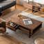 Table de bout en noyer noir-110329285