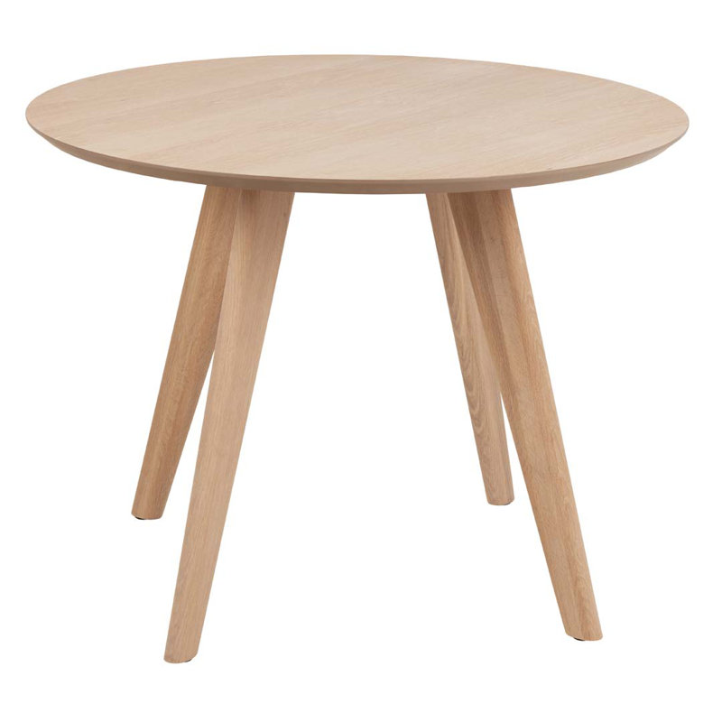 Alexandria Round Dining Table with Wood Base