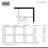 Monteray 34" W x 34" D x 73" H Hinged Frameless Shower Enclosure with 3/8  Clear Glass-50807750