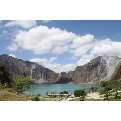 A Crater In Mount Pinatubo by Amanalang - Wrapped Canvas Print
