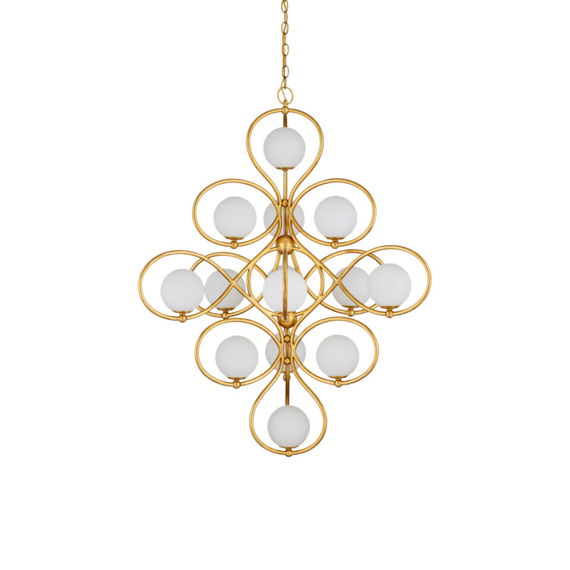 Storrs 14 - Light Wrought Iron Chandelier