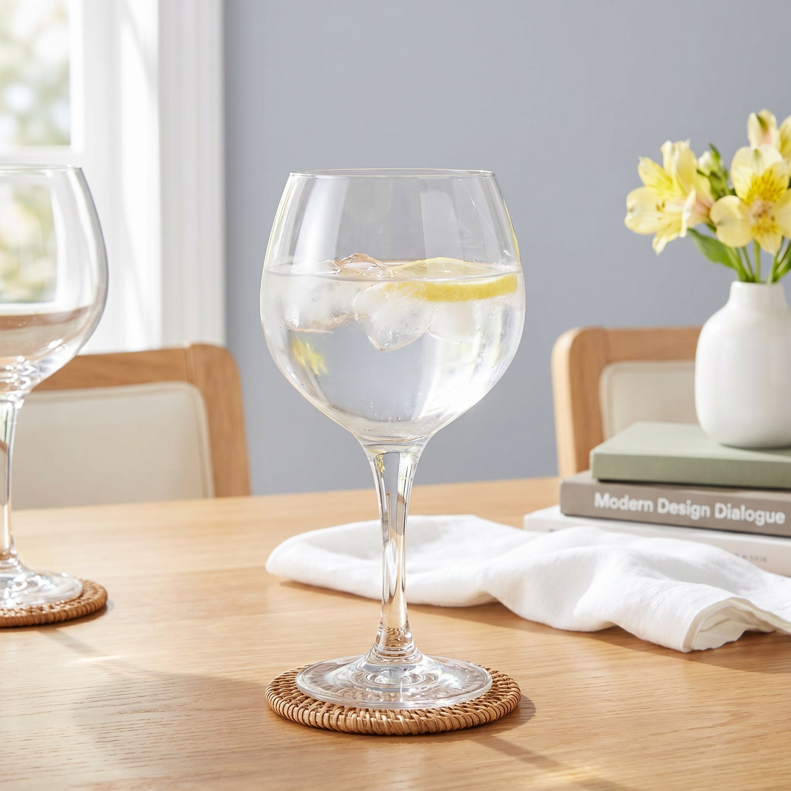 Mondial Crystal Red Wine Glass