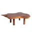 Table basse en bois massif à 3 pieds