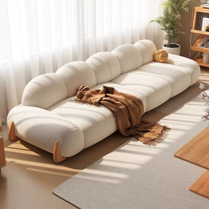 Modern Simple Cream Style Off-white Sofa