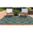 Charea Geometric Green/Cream Indoor & Outdoor Area Rug-1141917666