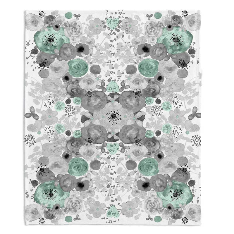 Couverture sherpa doux à menthe romantique, l 68 po x L 80 po
