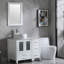 Ensemble de meuble-lavabo simple 36,6 "avec miroir et lavabo Mane-1585057440
