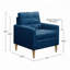 Fauteuil d'appoint rembourré-595660624