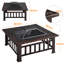 Hearthfolk Square Charcoal and Wood Burning Fire Pit-1781964590-1781964588