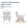 Chaise berçante en molleton l 27,5 po Zeanna