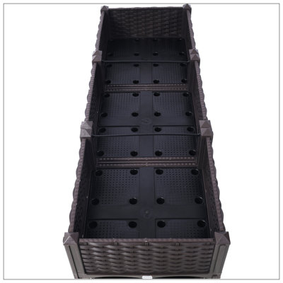 Jardinière surélevée pour jardinière - Jardinière surélevée avec bouchon de drainage