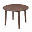 Table de salle à manger extensible ronde pliante pour petits espaces (42,36 po, brun, 2 à 4 places)-1203211535
