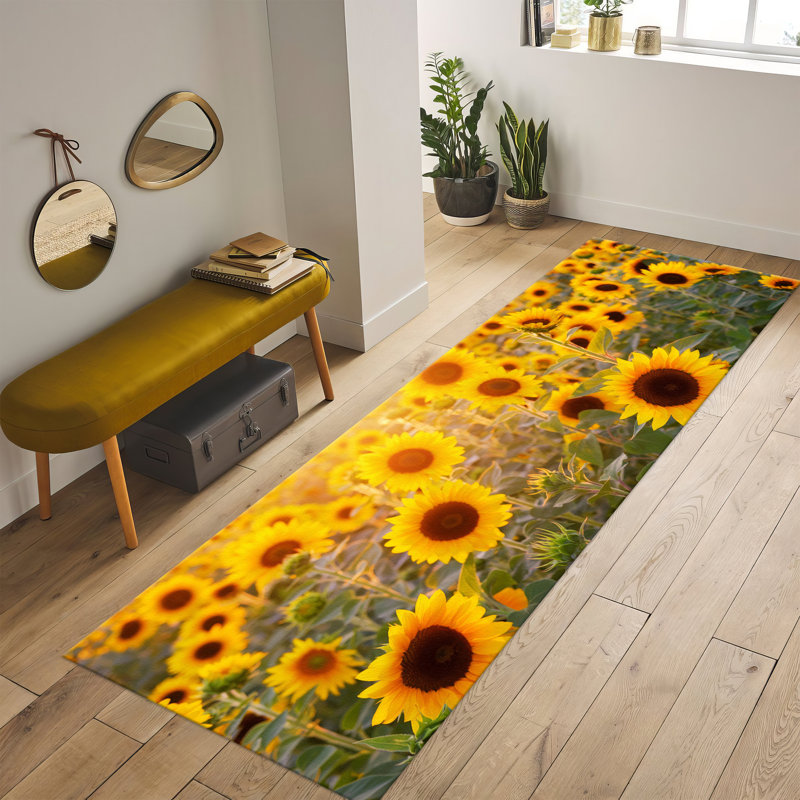 Chic Non-Woven Soft Printed Rug with Intricate Floral Design Ideal for a Cozy and Stylish Living Room or Bedroom Decor