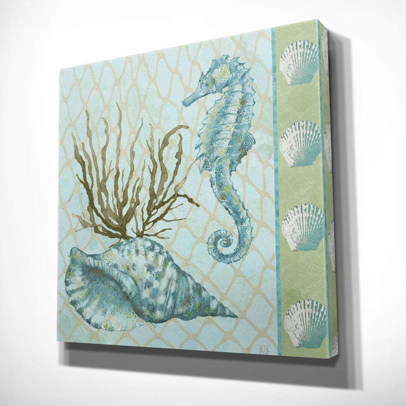 « under sea i », peinture, H 16 po x l 16 po x P 1,5 po, Toile tendue