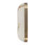 Applique murale rectangulaire en faux albâtre pour la maison - Décoration murale décorative pour éclairage de vestibule et de couloir - 12 po, blanc et or