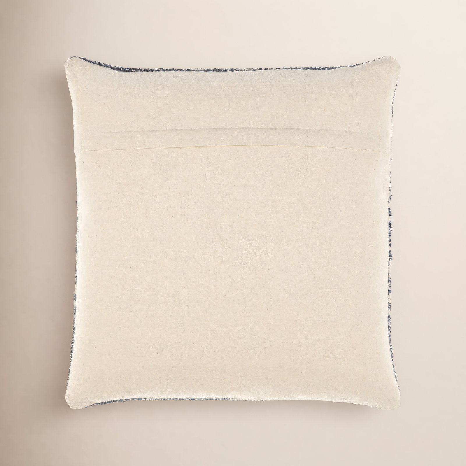 Julian Geometric Cotton Throw Pillow, 20" x 20", Navy, Polyester/Polyfill