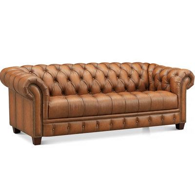 Mellville Top Grain Leather Chesterfield Sofa Couch