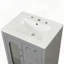 Meuble-lavabo de salle de bain avec porte à deux tiroirs et tablette réglable-1670867545