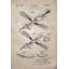 «Beige Blueprint of a Fish Lure», reproduction sur toile
