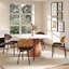 Table de salle à manger 7 pièces avec chaises rembourrées élégantes-1129898952-1129898963-1129898953