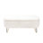 Modern White Storage Bench With Soft Faux Fur Padding For Bedroom Gold Legs And Exterior