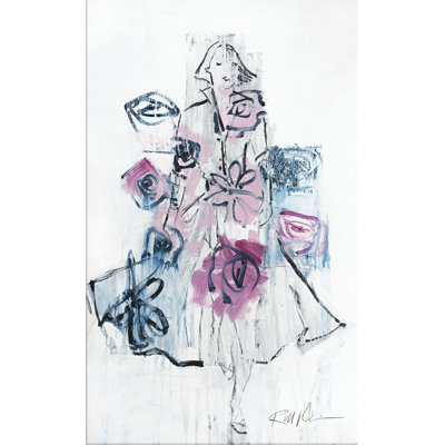 «City Woman 2» par Robert Robinson - peinture sur toile tendue