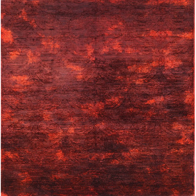 Tapis abstrait rouge