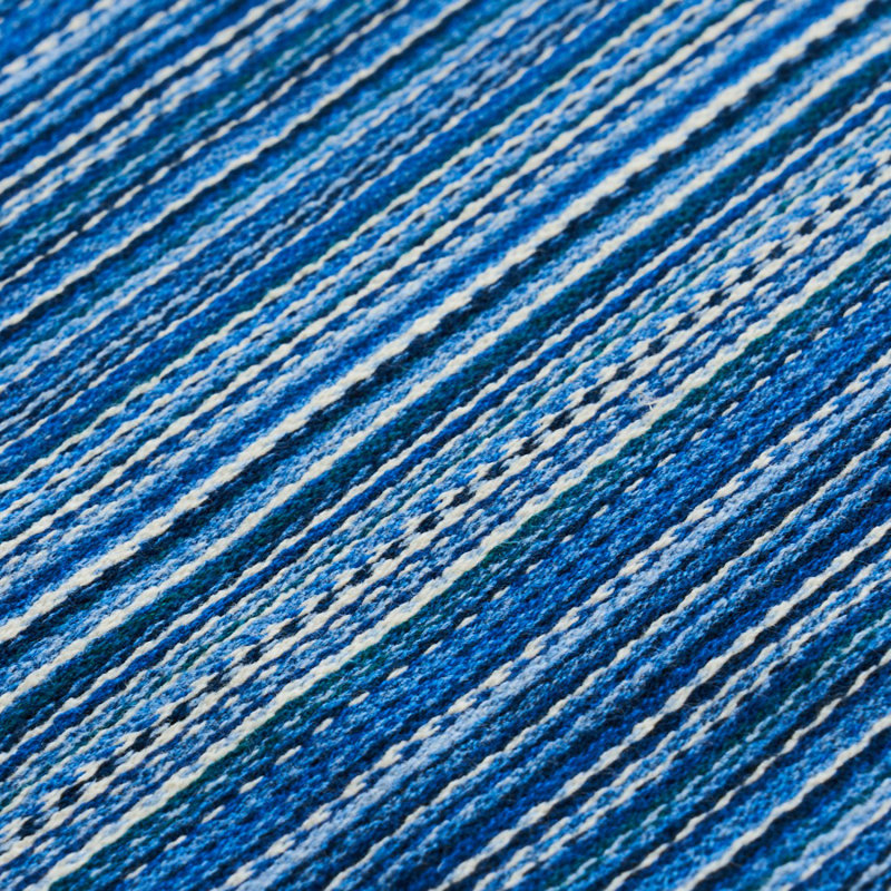 Fino Stripe Indoor/Outdoor Fabric, Cobalt