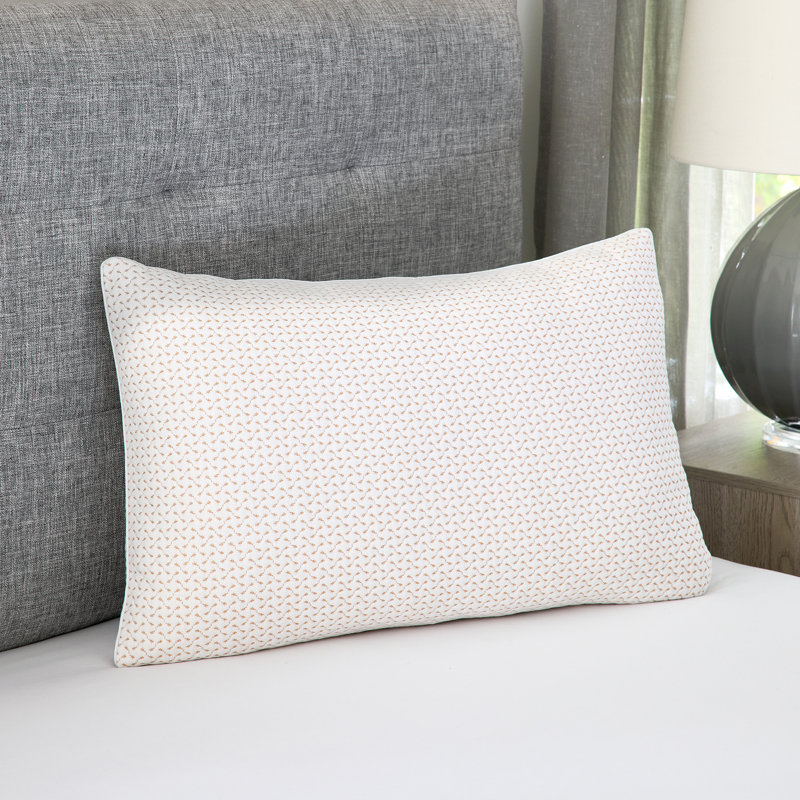 Jumbo White Memory Foam Bed Pillow with Copper Infused Cover