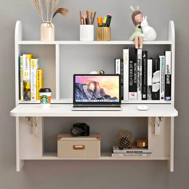 Laylind Floating Desk, White