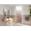 Cabine de douche à charnière en verre 3 panneaux sans cadre l 37 po x H 78 po Stellar
