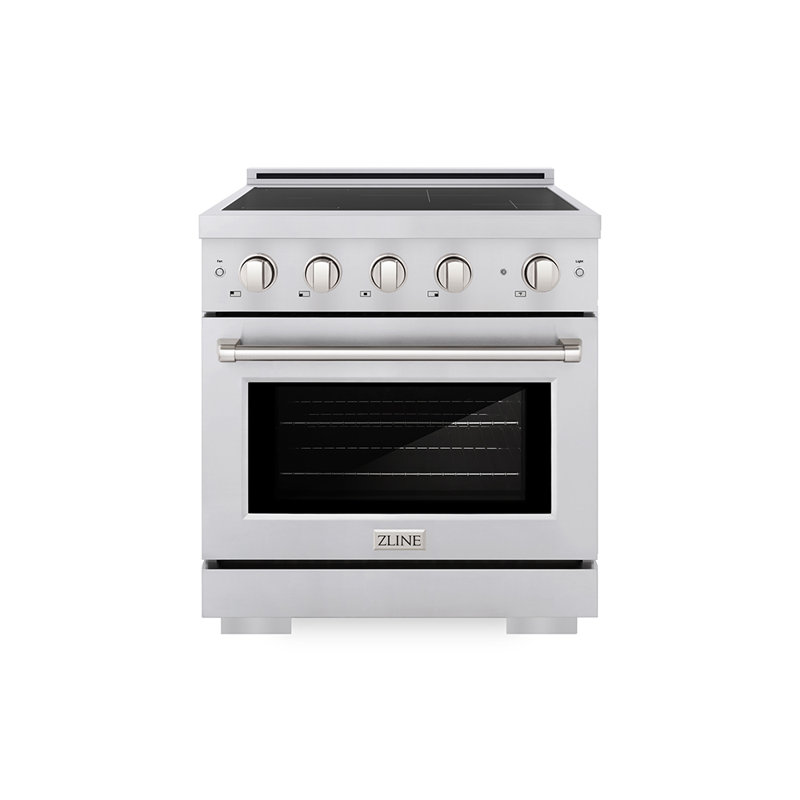 ZLINE 30 in. Paramount Induction Range with 4 Element Cooktop and Electric Convection Oven, Stainless Steel