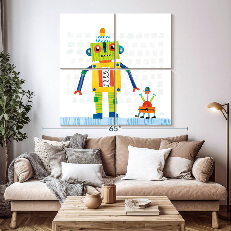 Ashelle Robot Party IV, H 50 po x l 50 po