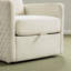 Fauteuil pivotant rembourré avec rangement 29,5 po-1771213956
