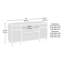 Crédence, finition gris foncé