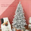 Arbre de Noël articulé, arbre de Noël artificiel enneigé avec pointes de neige, assemblage facile, pour un décor de Noël festif