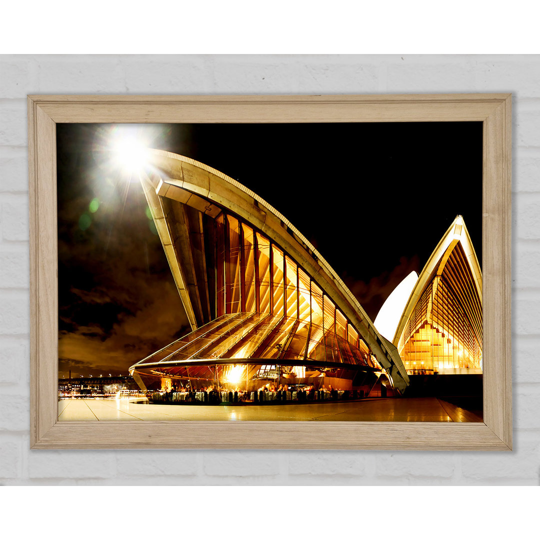 Sydney Opera House Golden Glow - Druck