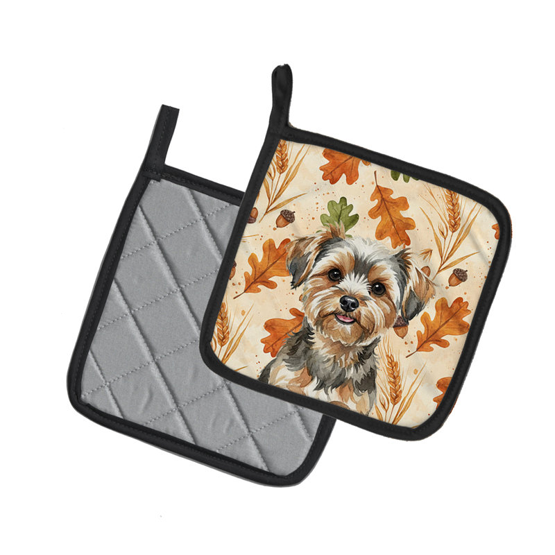 Paire de poignées Yorkiepoo Heirloom Fall
